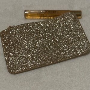 Jimmy Choo Gold Glitter Mini Bag